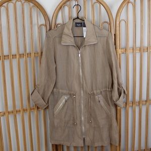 NWOT Chico’s Sheer Utility Jacket Size 0